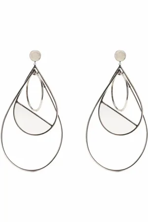 KRIZIA Earrings, female, , ONE SIZE, Antique-effect Oversized Drop Earrings