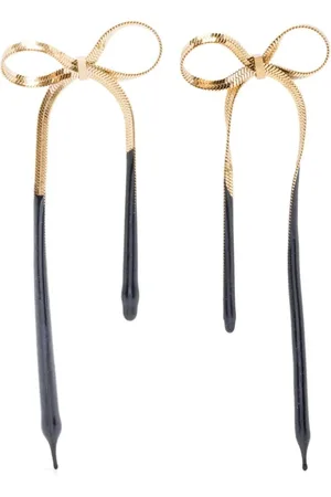 OTTOLINGER Earrings, female, , ONE SIZE, Gold-tone Contrast Panel Earrings Pair