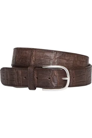 Orciani Cocco Coda Color Classic Crocodile Leather Belt