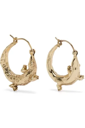 ALÉMAIS Earrings, female, , ONE SIZE, Gold-tone Medium Hoop Earrings Pair