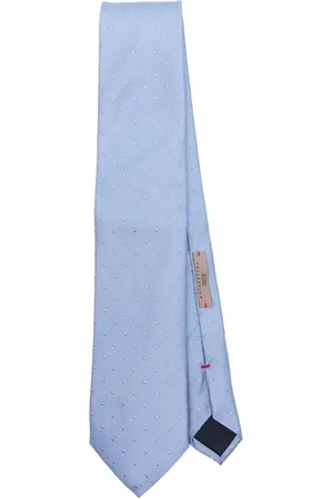 Lady Anne Sky Jacquard Pointed Tip Tie