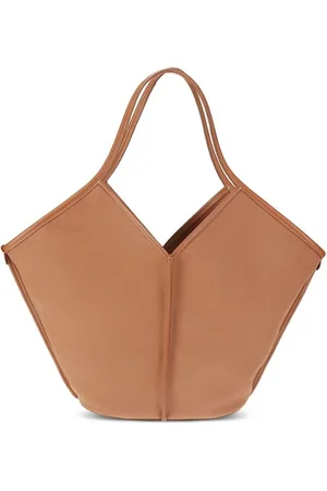 Hereu Cotton Tote Bag with Leather Trim