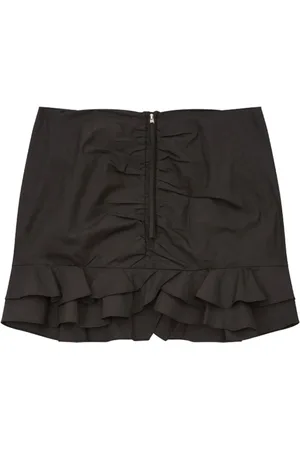 Isabel Marant Short Skirts, female, , S, Cotton Ruched Flared Skirt