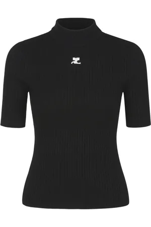 Courrèges Turtlenecks, female, , XS, Knit Jumper Shirt