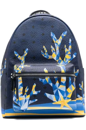 MCM Backpacks, male, , ONE SIZE, Navy Backpack with Zip Fastening