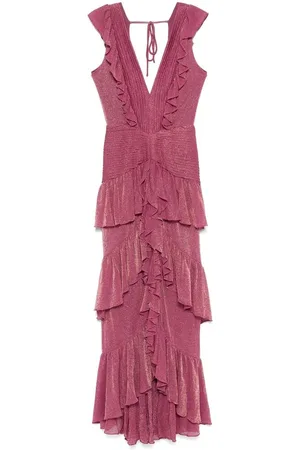 PATBO Purple V-Neck Sleeveless Dress