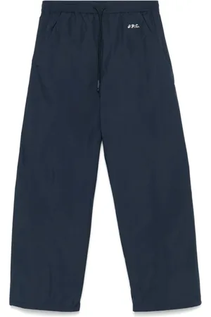 A.P.C. Straight Trousers, male, , XS, Navy Elasticated Drawstring Shorts