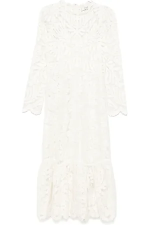 SEA Midi Dresses, female, , 2XS, Lace Flared Hem Dress
