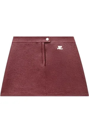 Courrèges Faux Leather A-Line Skirt