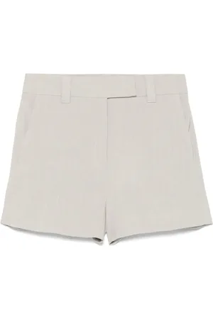 MARELLA Grey Buttoned Shorts with Pockets