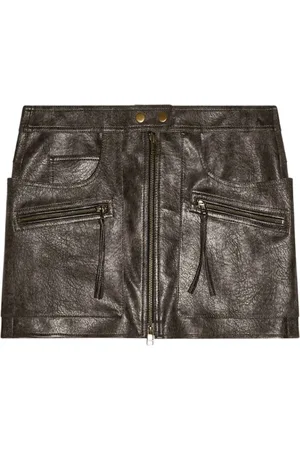 Isabel Marant Short Skirts, female, , XS, Faux Leather Skirt