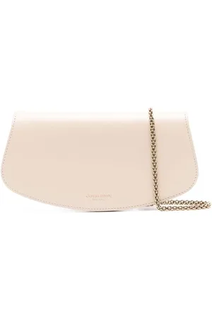 Giorgio Armani Shoulder Bags, female, , ONE SIZE, Taupe Grey Foldover Shoulder Bag