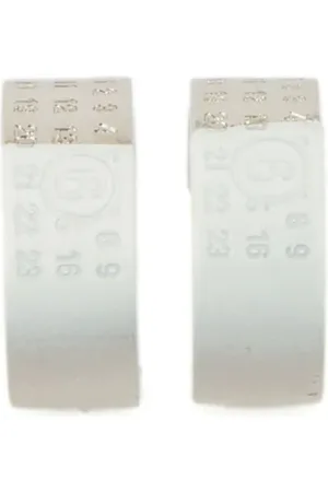 Maison Margiela Earrings, female, , ONE SIZE, Silver-tone Earrings with Post-back Fastening