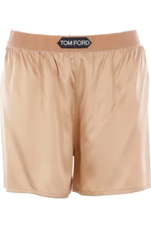 Tom Ford Silk Stretch Shorts with Velvet Waistband