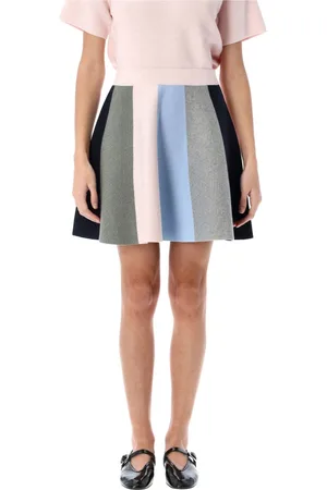 J.W.Anderson Short Skirts, female, , M, Panelled Scarf-Knit Mini Skirt