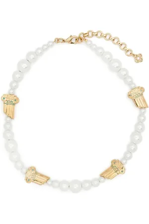 Casablanca Pearl Charm Lobster Claw Necklace