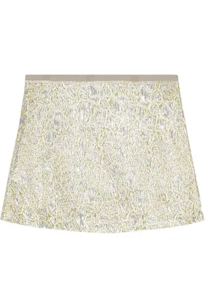 Ganni Short Skirts, female, , XS, Metallic Effect A-Line Skirt