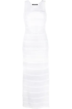 ANTONINO VALENTI Sheer Mesh Maxi Dress