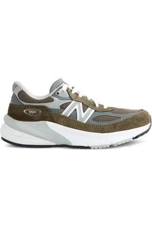 New Balance Olive Suede Trainers