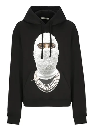 Ih Nom Uh Nit Cotton Hoodie with Logo Print