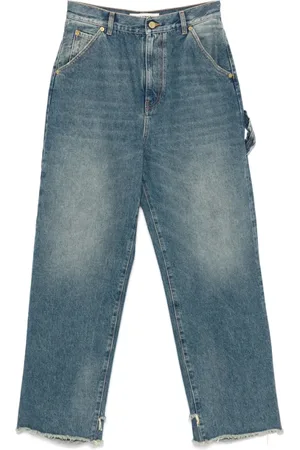 DARKPARK Straight Jeans, female, , W26, Stonewashed Denim Jeans with Ripped Detailing
