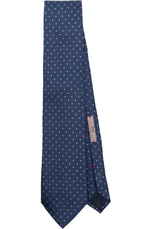 Lady Anne Ties, male, , ONE SIZE, Navy Jacquard Pointed Tip Tie