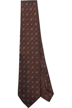 BARBA Earth Jacquard Pointed Tie