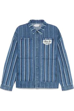 HONOR THE GIFT Indigo Striped Shirt with Pockets