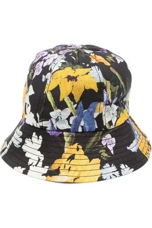 Erdem Floral-Print Drawstring Bucket Hat