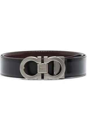 Salvatore Ferragamo Reversible Leather Belt Gancini Style