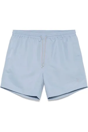 Brunello Cucinelli Logo-Embroidered Swim Shorts
