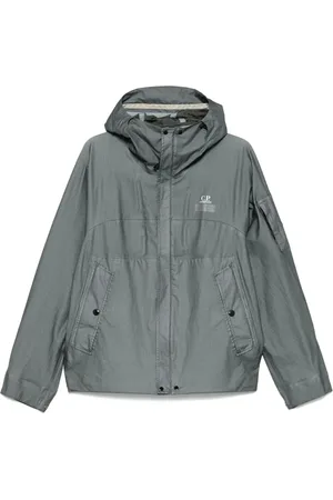 C.P. Company Wind Jackets, male, , L, Slate Grey Hooded Zip Jacket
