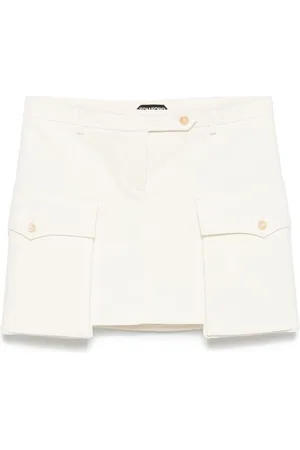 Tom Ford Short Skirts, female, , 2XS, Front Button Skirt with Pockets