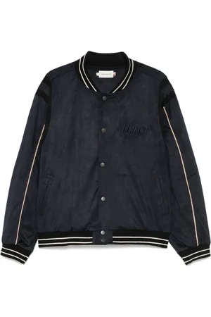 HONOR THE GIFT Bomber Jackets, male, , M, Navy Embroidered Logo Jacket