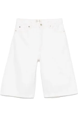 Frame Flared Denim Bermuda Shorts