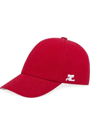 Courrèges Caps, female, , M, Adjustable Strap Curved Peak Cap