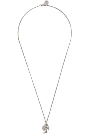 Palm Angels Logo Charm Cuban-Link Necklace
