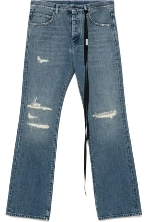 ANN DEMEULEMEESTER Indigo Ripped Jeans