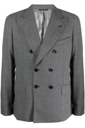 REVERES 1949 Blazers, male, , M, Checked Double-Breasted Blazer