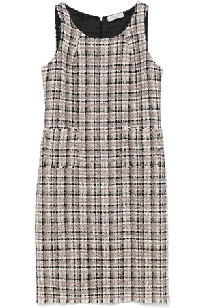 CHARLOTT Midi Dresses, female, , L, White Sleeveless Dress with Pockets