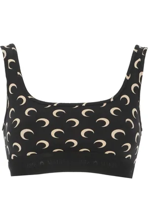 Marine Serre Sleeveless Tops, female, , S, Moon Logo Sleeveless Top