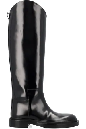 Jil Sander Leather Knee-High Boots