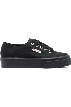 Superga Sneakers, female, , 3 UK, Canvas Platform Trainers