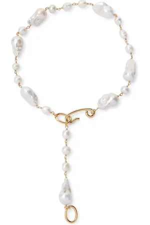 Jil Sander Grainy Brass Necklace