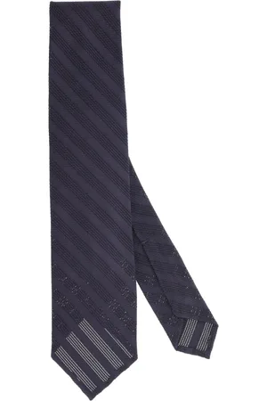 Finamore Ties, male, , ONE SIZE, Silk Regimental Tone-on-Tone Tie