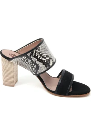Maliparmi Heeled Mules, female, , 7 UK, Python Print Sandal Shoe Made in Italy