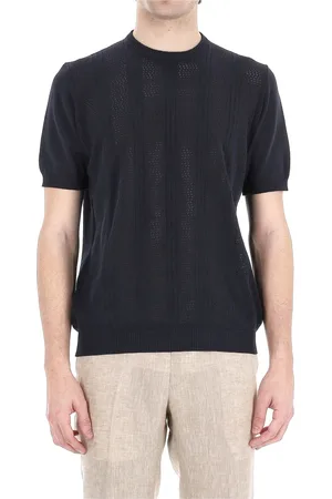 DRUMOHR Round-neck Knitwear, male, , 2XL, Cotton Round Neck T-shirt