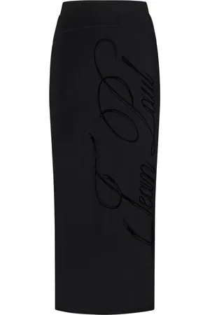 Jean Paul Gaultier Midi Skirts, female, , S, Midi Skirt with Logo Detail