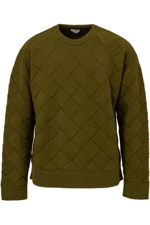 Bottega Veneta Round-neck Knitwear, male, , S, Iconic 3D Knit Wool Jumper