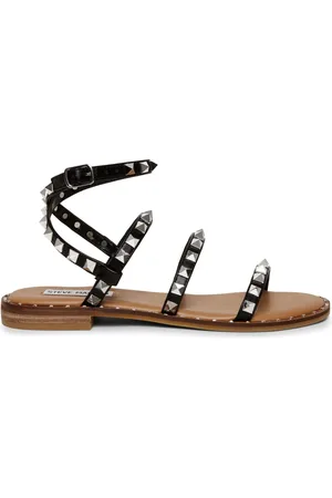 Steve Madden Flat Sandals, female, , 2 1/2 UK, Checkerboard Flip Flops, Multicolor, Casual Style